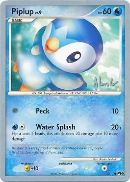 Piplup LV.9 (15/17) (Empotech - Dylan Lefavour) [World Championships 2008] - Pokemon Single
