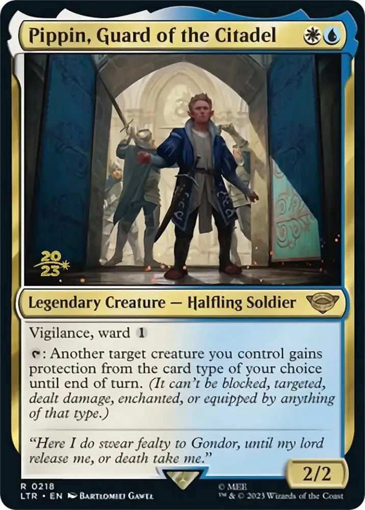 Pippin Guard of the Citadel [The Lord of the Rings: Tales of Middle-Earth Prerelease Promos] - MTG Single