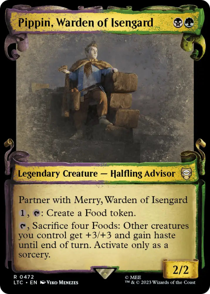 Pippin Warden of Isengard [The Lord of the Rings: Tales of Middle-Earth Commander Showcase Scrolls] - MTG Single