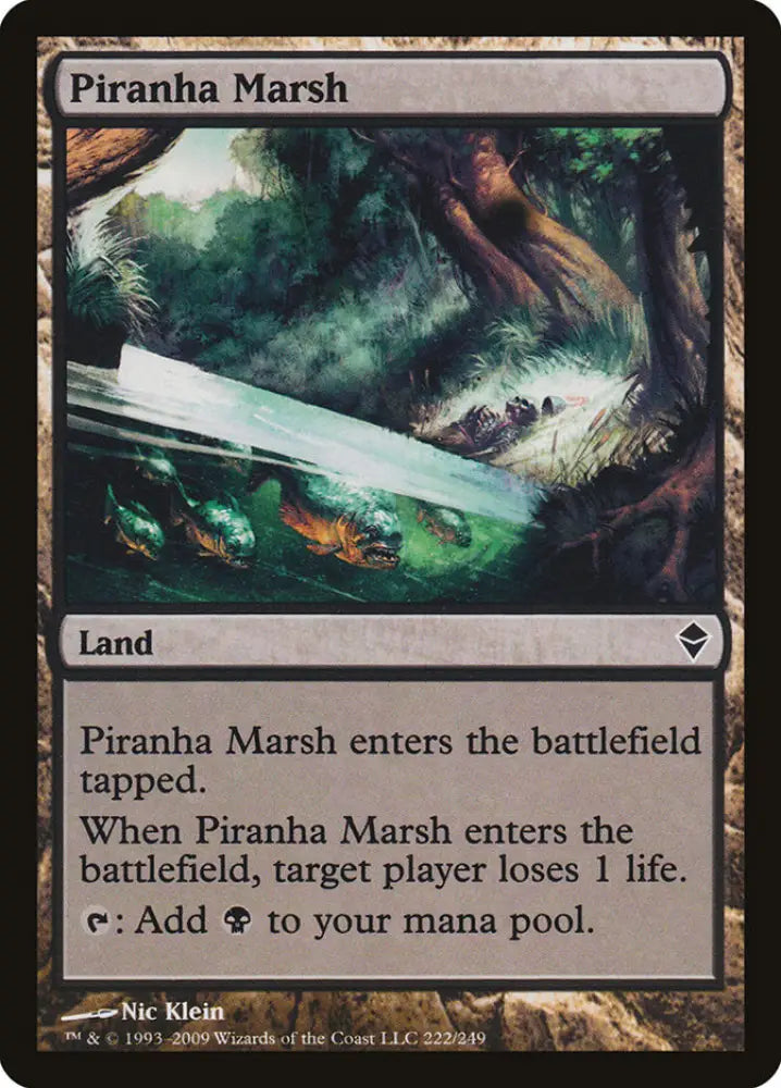 Piranha Marsh [Zendikar] - MTG Single