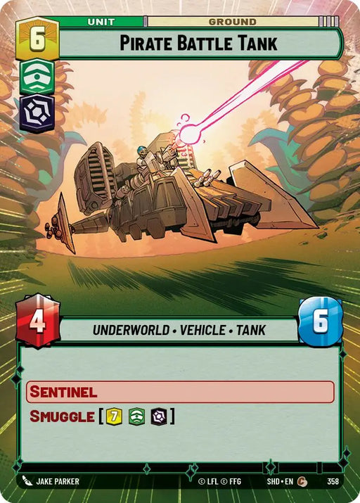 Pirate Battle Tank (Hyperspace) (358) [Shadows of the Galaxy] - Star Wars: Unlimited Single