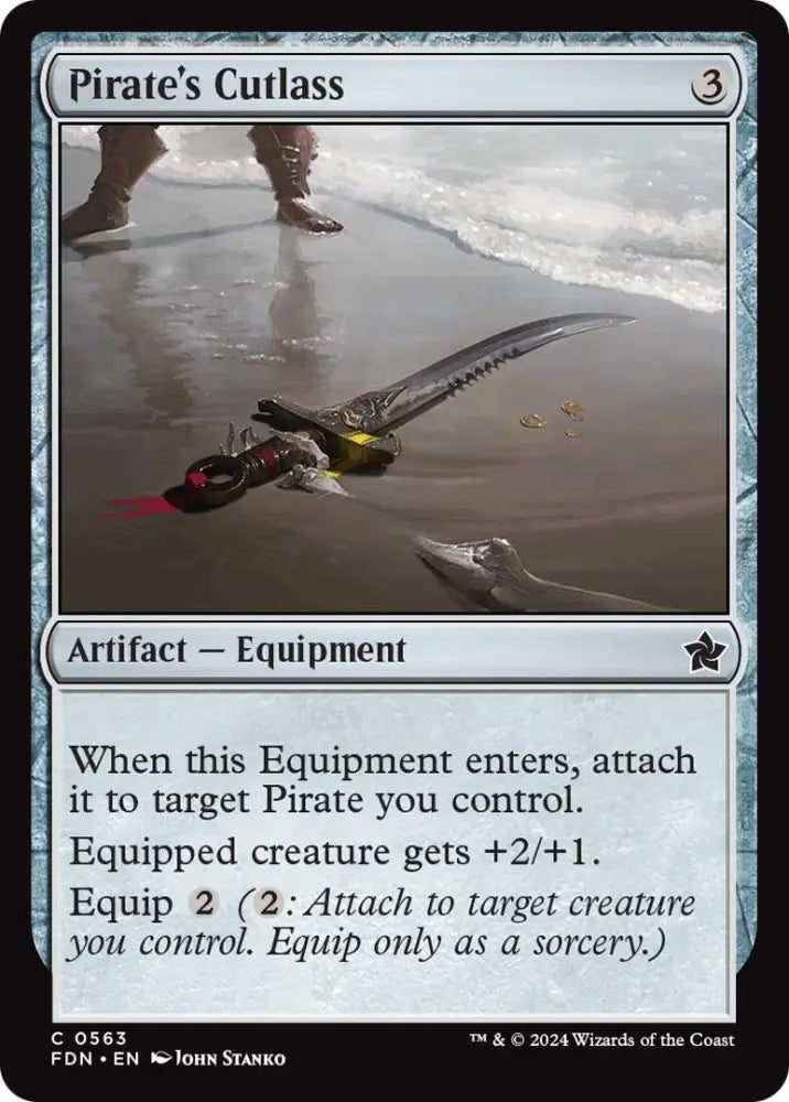 Pirate’s Cutlass [Foundations] - MTG Single