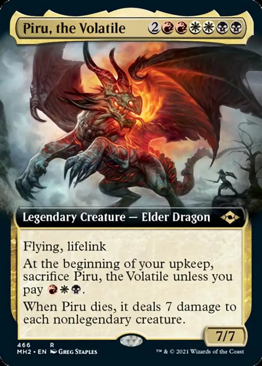 Piru the Volatile (Extended Art) [Modern Horizons 2] - MTG Single