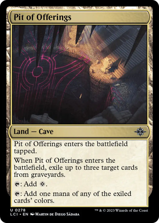 Pit of Offerings [The Lost Caverns of Ixalan] - MTG Single