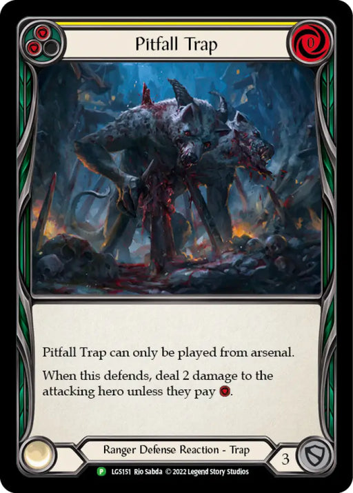 Pitfall Trap (Yellow) [LGS151] (Promo) Rainbow Foil - Flesh And Blood Single