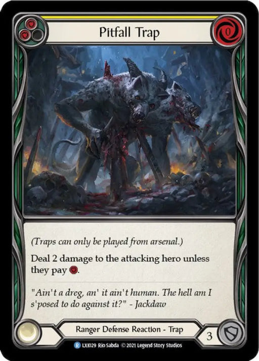 Pitfall Trap (Yellow) [Tales of Aria Blitz Deck] 1st Edition Normal - Flesh And Blood Single