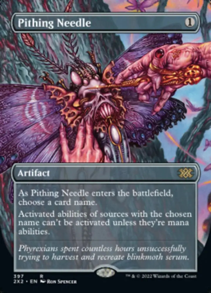 Pithing Needle (Borderless Alternate Art) [Double Masters 2022] - MTG Single