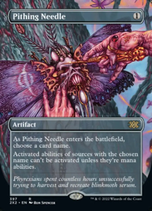 Pithing Needle (Borderless Alternate Art) [Double Masters 2022] - MTG Single