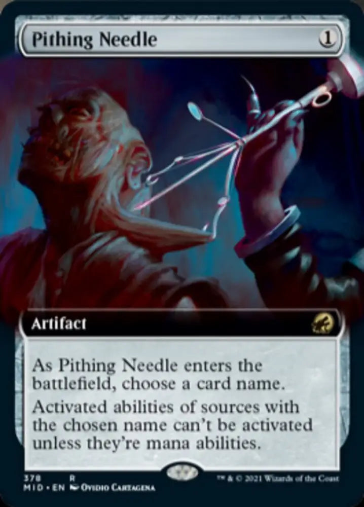 Pithing Needle (Extended Art) [Innistrad: Midnight Hunt] - MTG Single