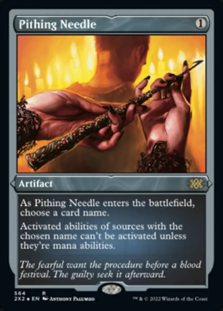 Pithing Needle (Foil Etched) [Double Masters 2022] - MTG Single