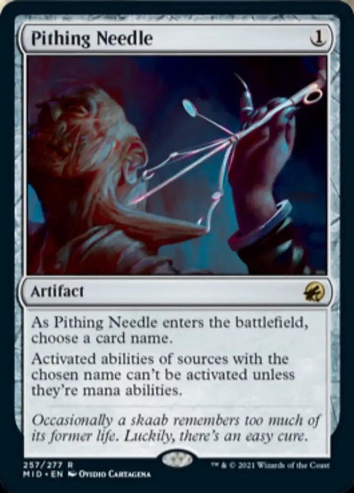 Pithing Needle [Innistrad: Midnight Hunt] - MTG Single