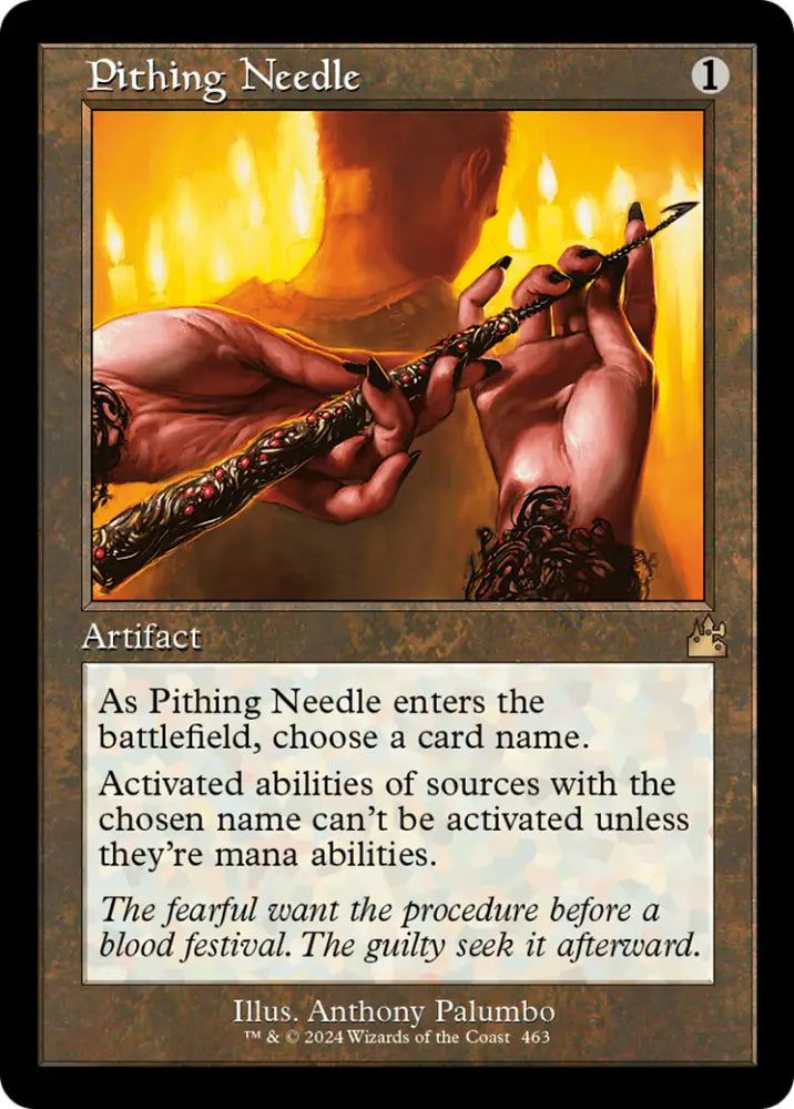 Pithing Needle (Retro Frame) [Ravnica Remastered] - MTG Single