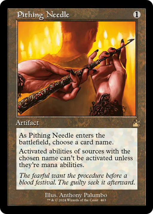 Pithing Needle (Retro Frame) [Ravnica Remastered] - MTG Single