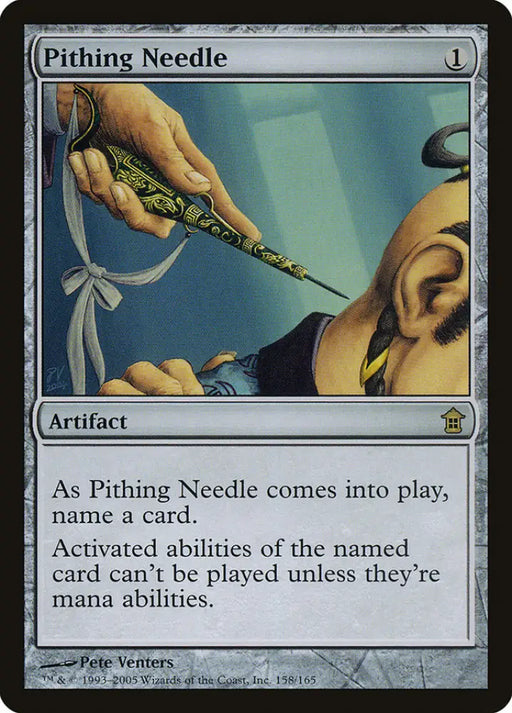 Pithing Needle [Saviors of Kamigawa] - MTG Single