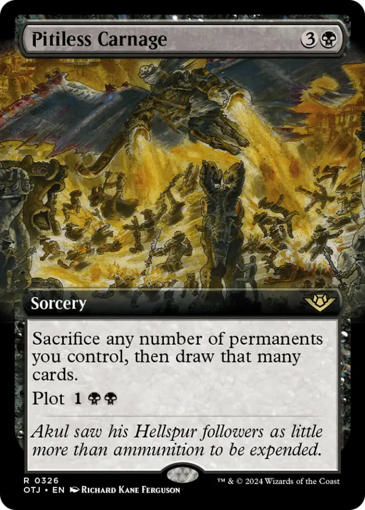 Pitiless Carnage (Extended Art) [Outlaws of Thunder Junction] - MTG Single