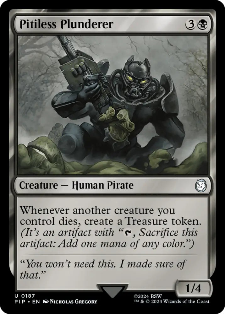 Pitiless Plunderer [Fallout] - MTG Single