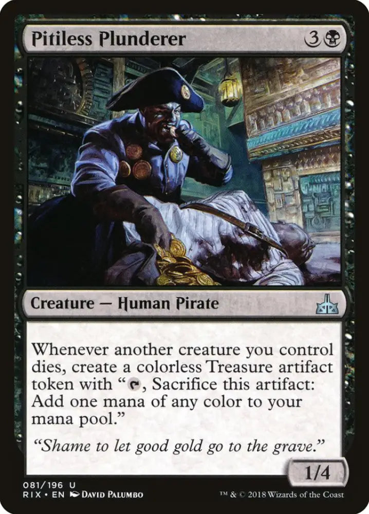 Pitiless Plunderer [Rivals of Ixalan] - MTG Single