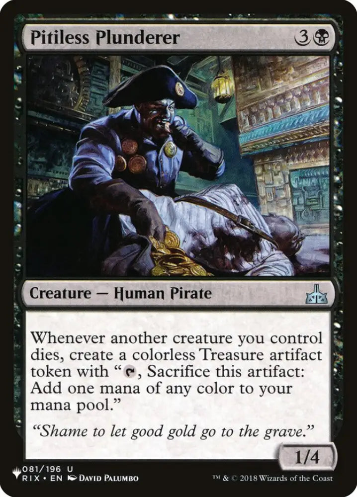 Pitiless Plunderer [The List] - MTG Single