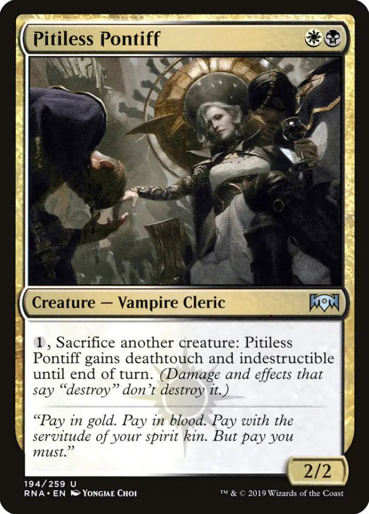 Pitiless Pontiff [Ravnica Allegiance] - MTG Single