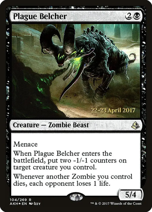 Plague Belcher [Amonkhet Prerelease Promos] - MTG Single