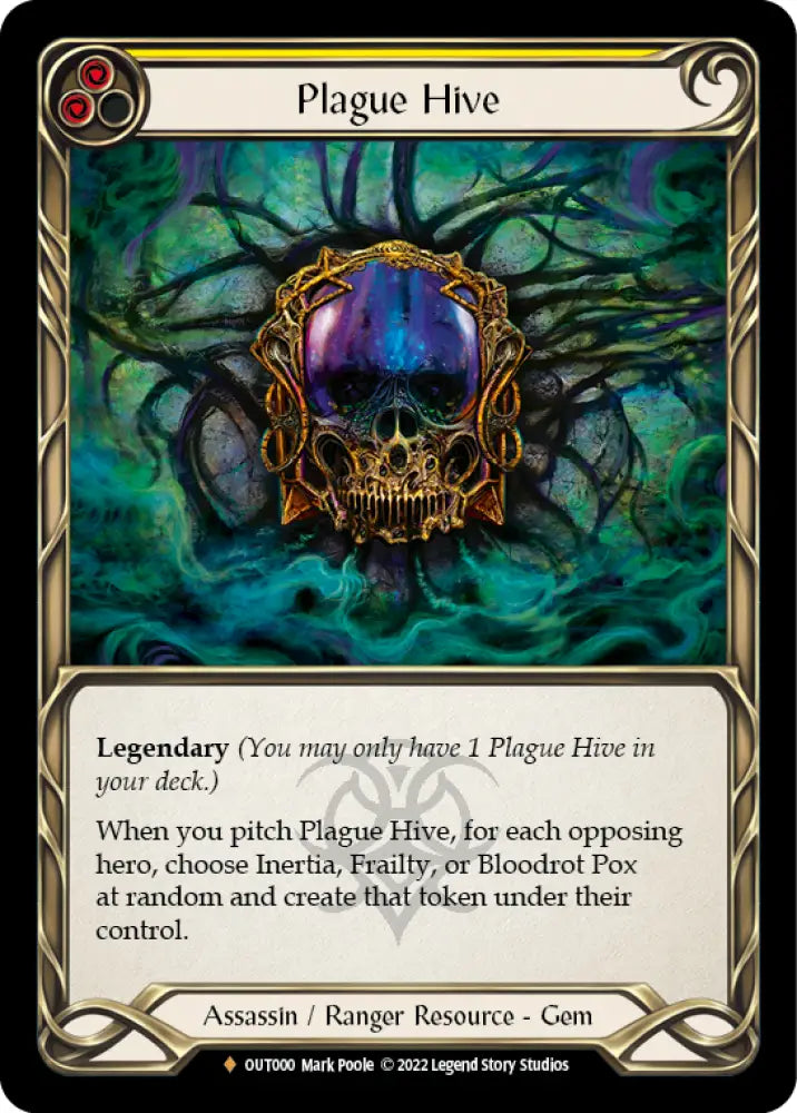 Plague Hive [Outsiders] Rainbow Foil - Flesh And Blood Single