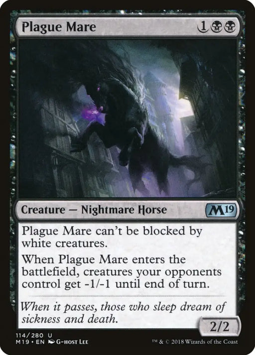 Plague Mare [Core Set 2019] - MTG Single