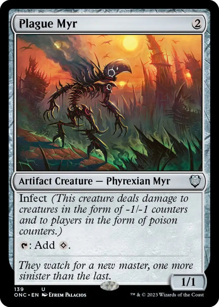 Plague Myr [Phyrexia: All Will Be One Commander] - MTG Single