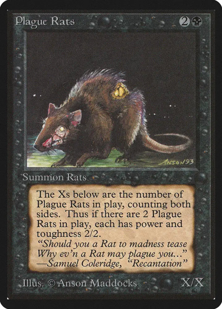 Plague Rats [Beta Edition] - MTG Single
