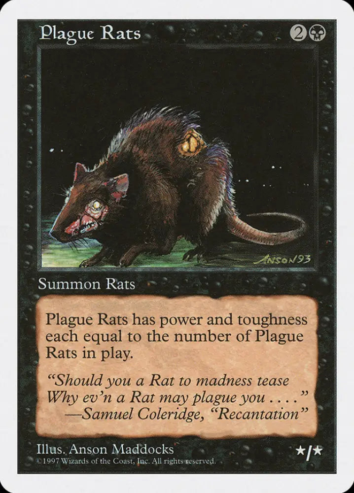 Plague Rats [Fifth Edition] - MTG Single