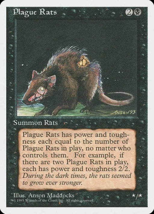 Plague Rats [Fourth Edition] - MTG Single