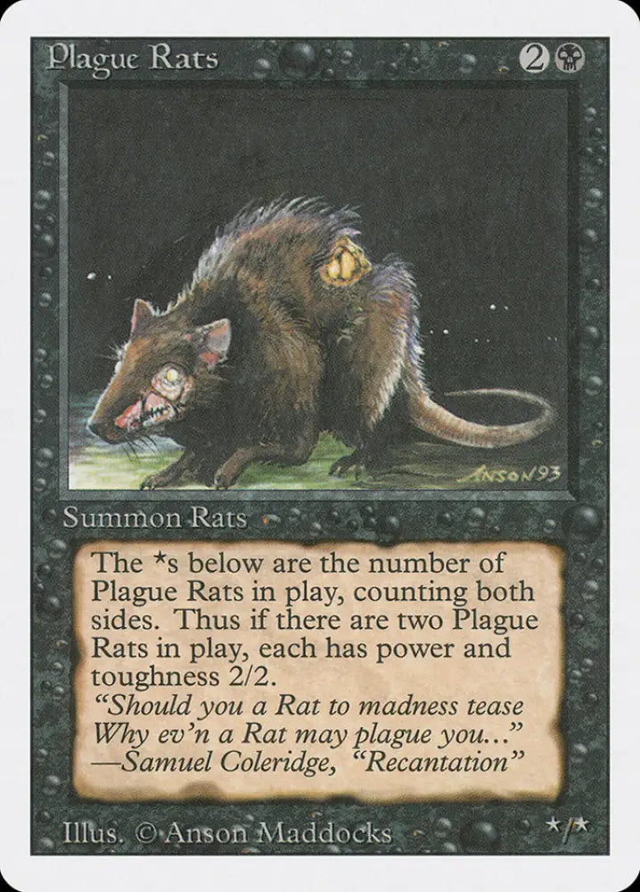 Plague Rats [Revised Edition] - MTG Single