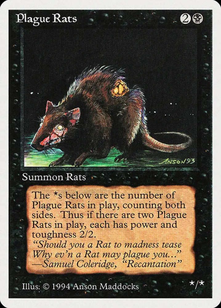 Plague Rats [Summer Magic / Edgar] - MTG Single