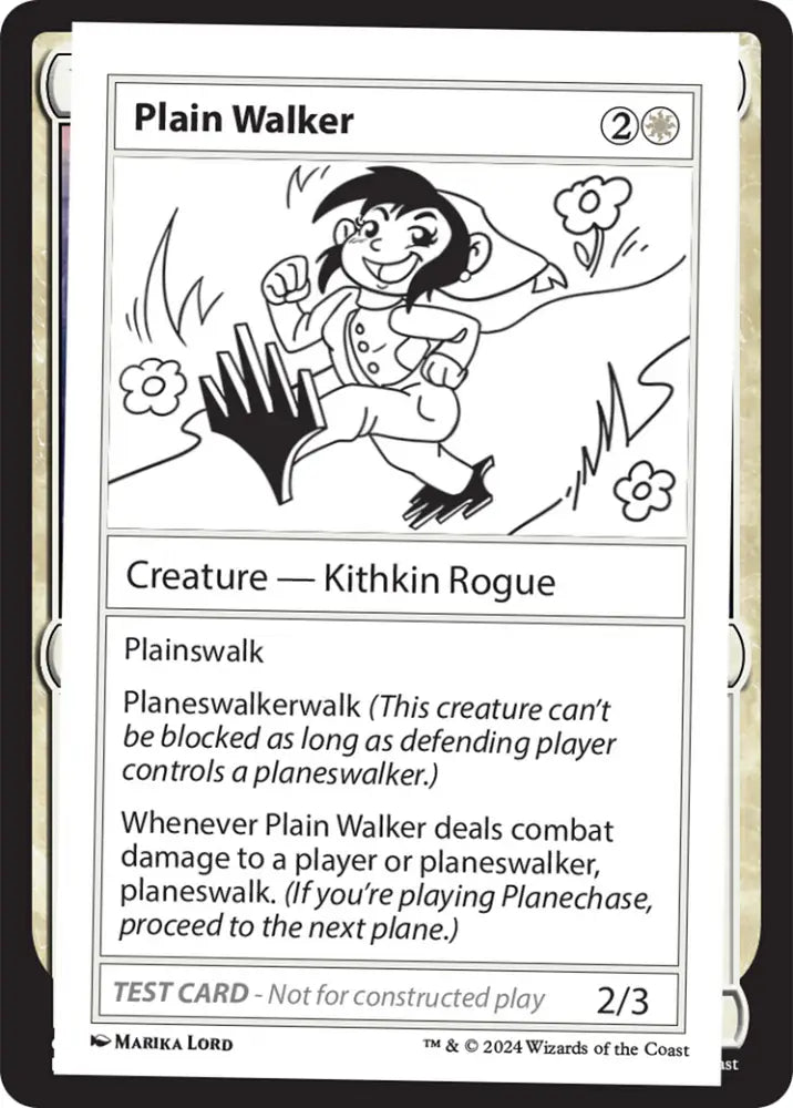 Plain Walker [Mystery Booster 2 Playtest Cards] - MTG Single