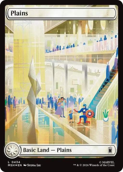 Plains (0434) (Surge Foil) [Marvel Super Heroes]