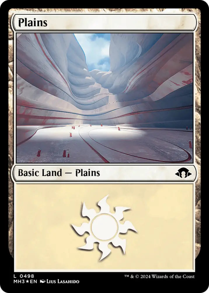 Plains (0498) (Ripple Foil) [Modern Horizons 3] - MTG Single