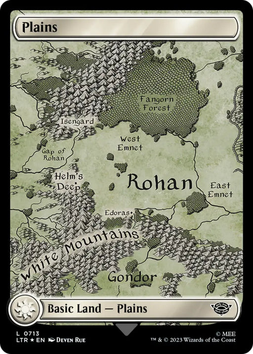 Plains (0713) (Surge Foil) [The Lord of the Rings: Tales of Middle-Earth] - MTG Single
