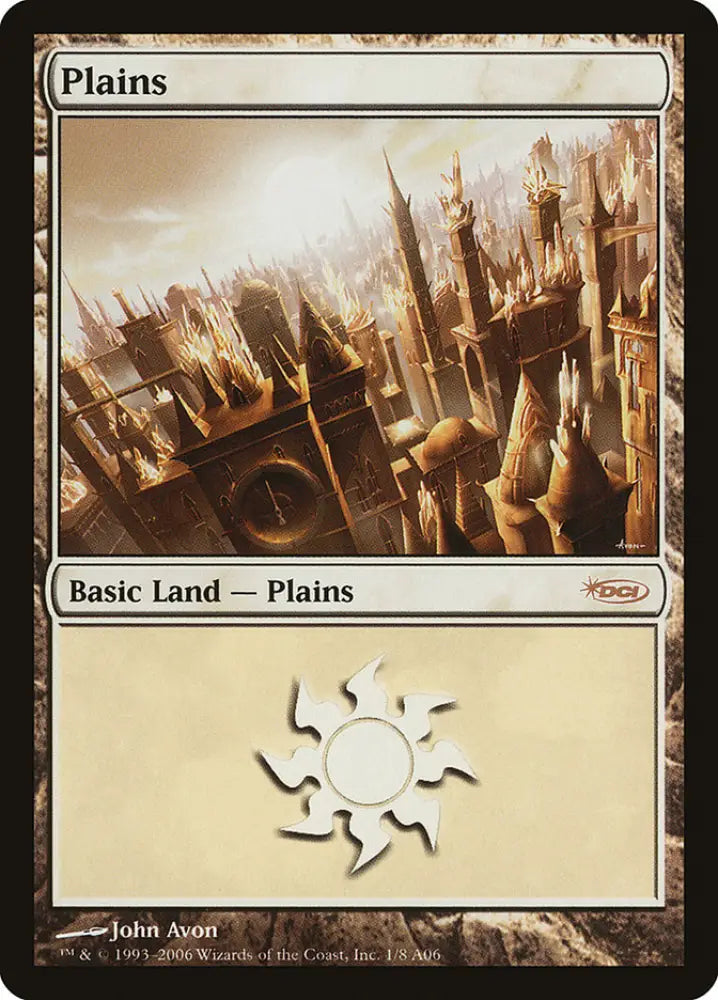 Plains (1) [Arena League 2006] - MTG Single