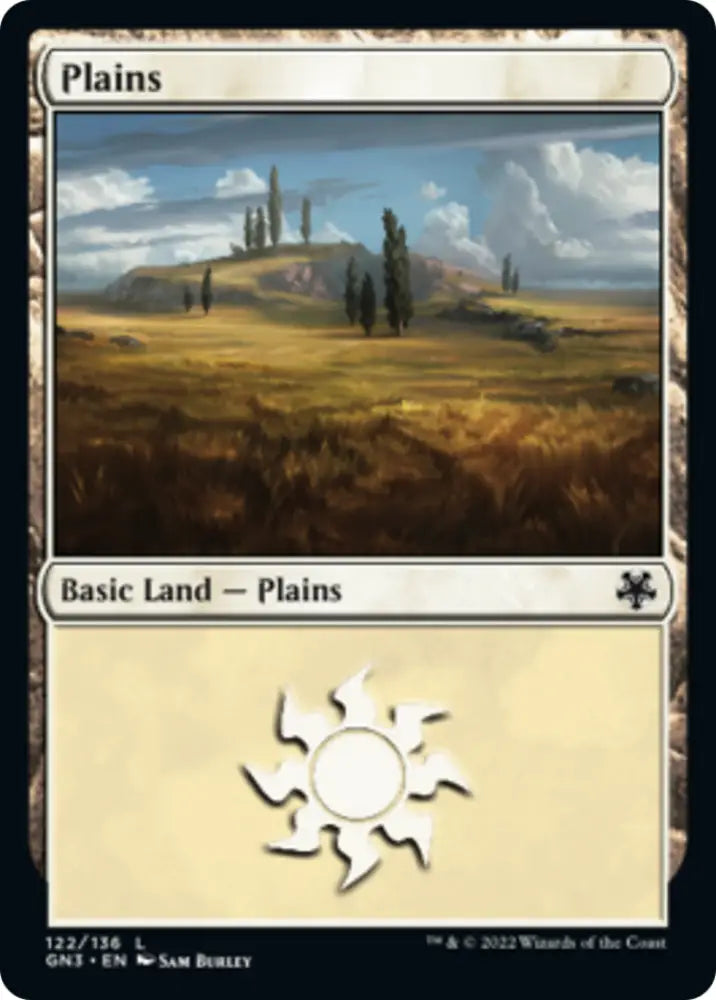 Plains (122) [Game Night: Free-for-All] - MTG Single