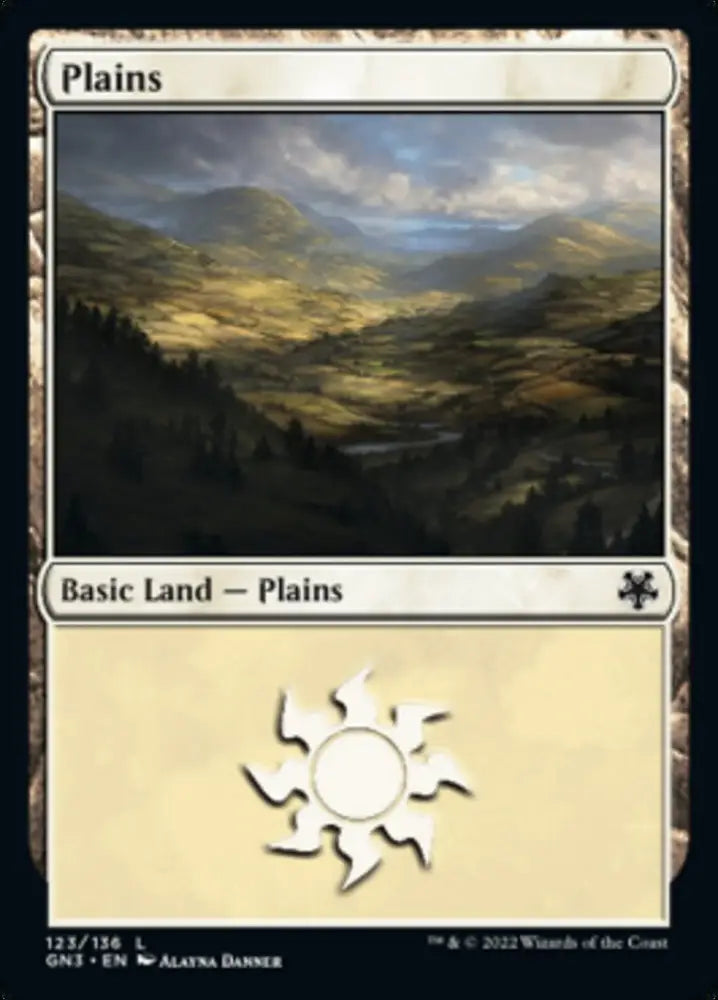 Plains (123) [Game Night: Free-for-All] - MTG Single