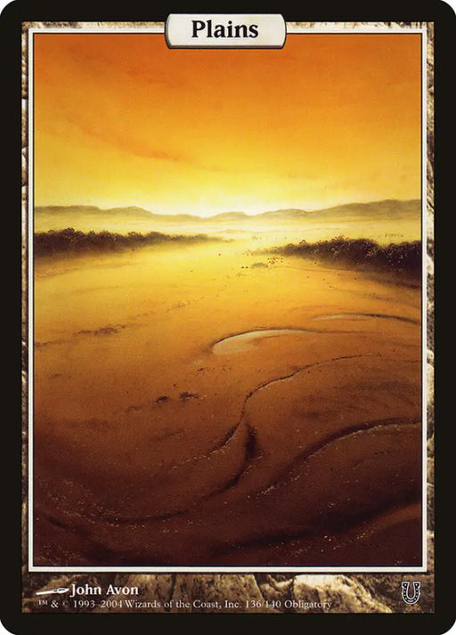 Plains (136) [Unhinged] - MTG Single
