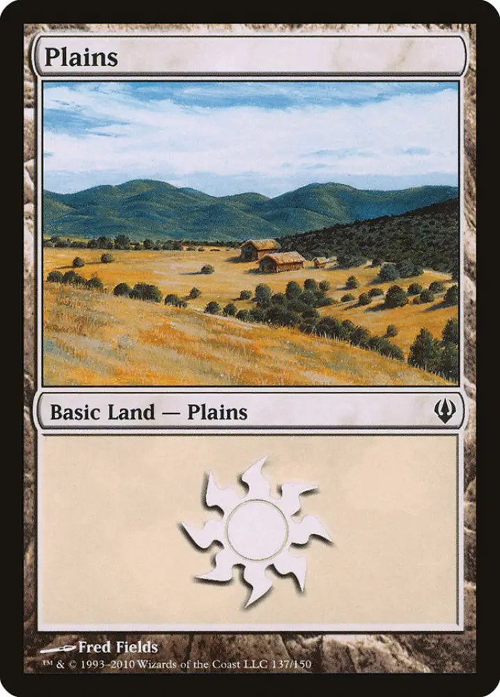 Plains (137) [Archenemy] - MTG Single