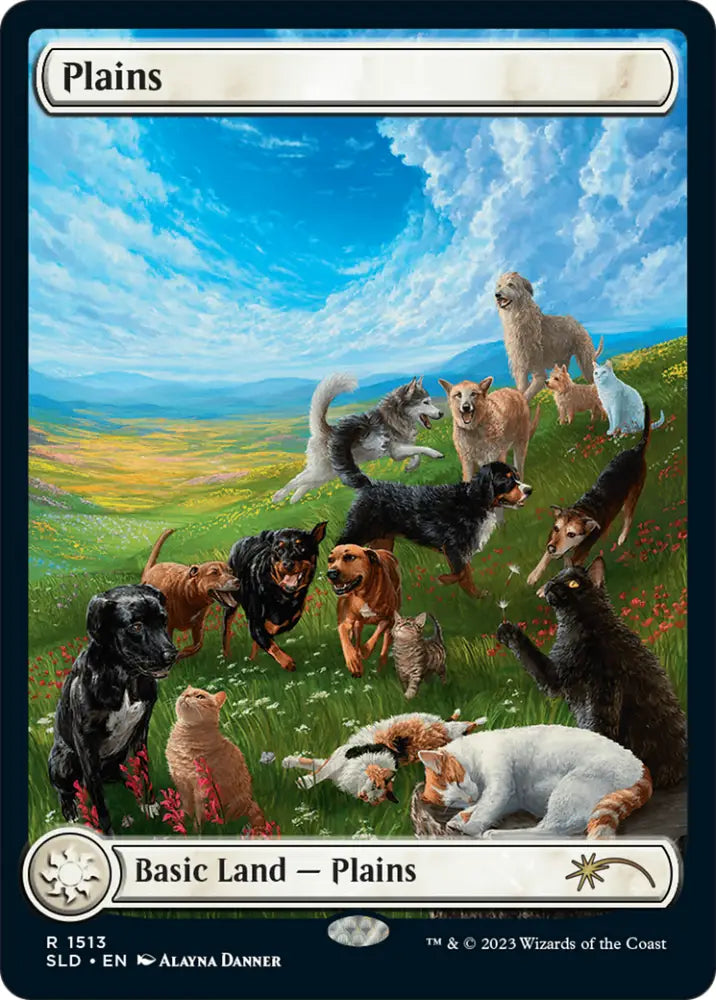 Plains (1513) [Secret Lair Commander Deck: Raining Cats and Dogs] - MTG Single