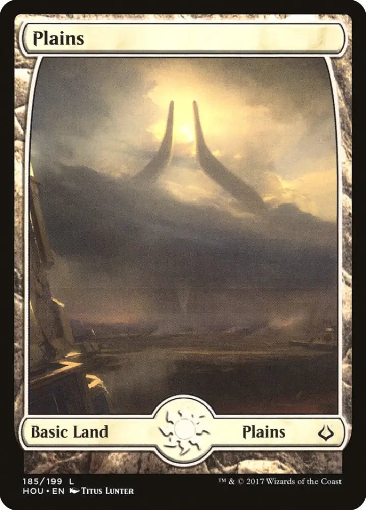 Plains (185) [Hour of Devastation] - MTG Single