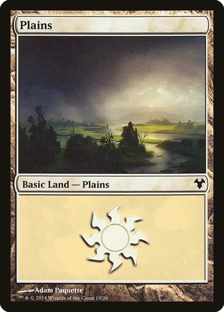 Plains (19) [Modern Event Deck 2014] - MTG Single