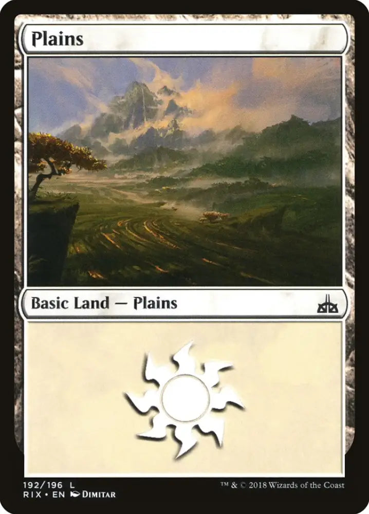 Plains (192) [Rivals of Ixalan] - MTG Single