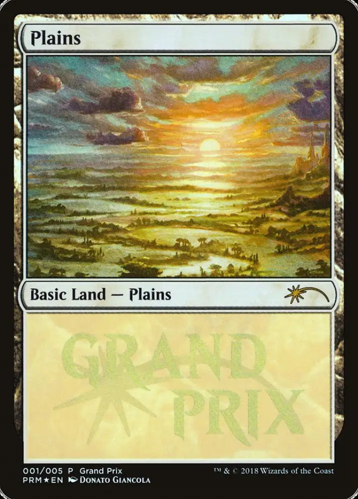 Plains (2018) [Grand Prix Promos] - MTG Single