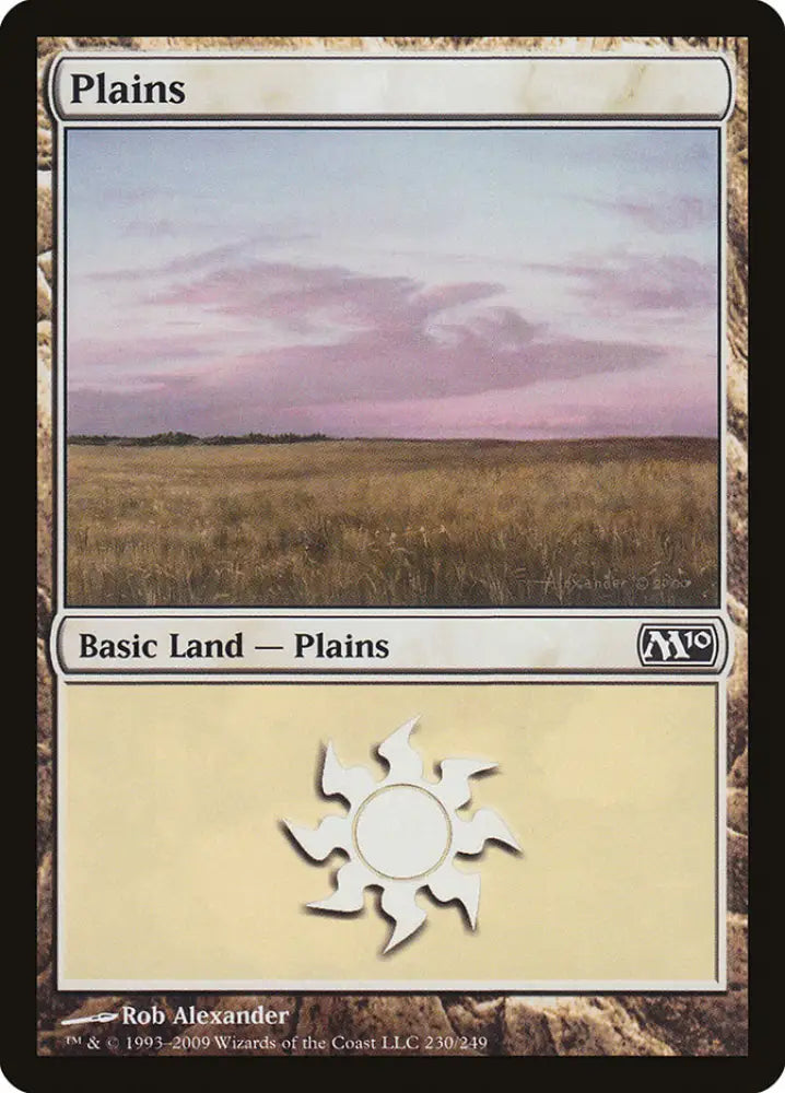 Plains (230) [Magic 2010] - MTG Single