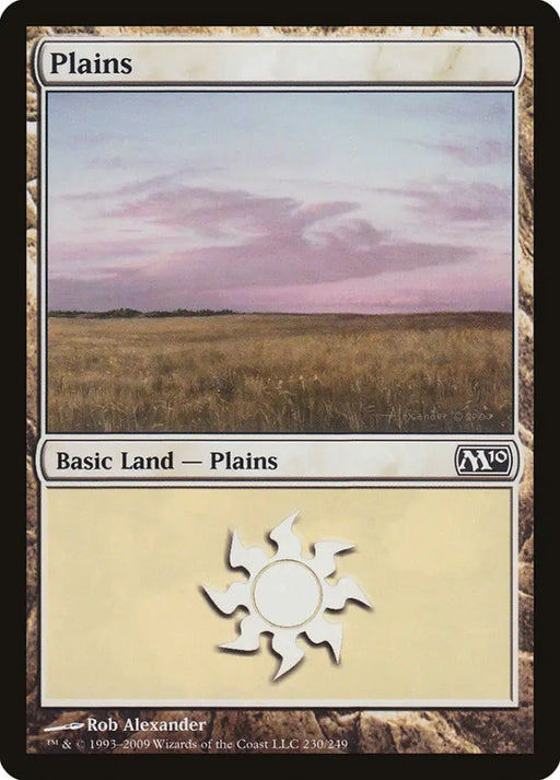 Plains (230) [Magic 2010] - MTG Single
