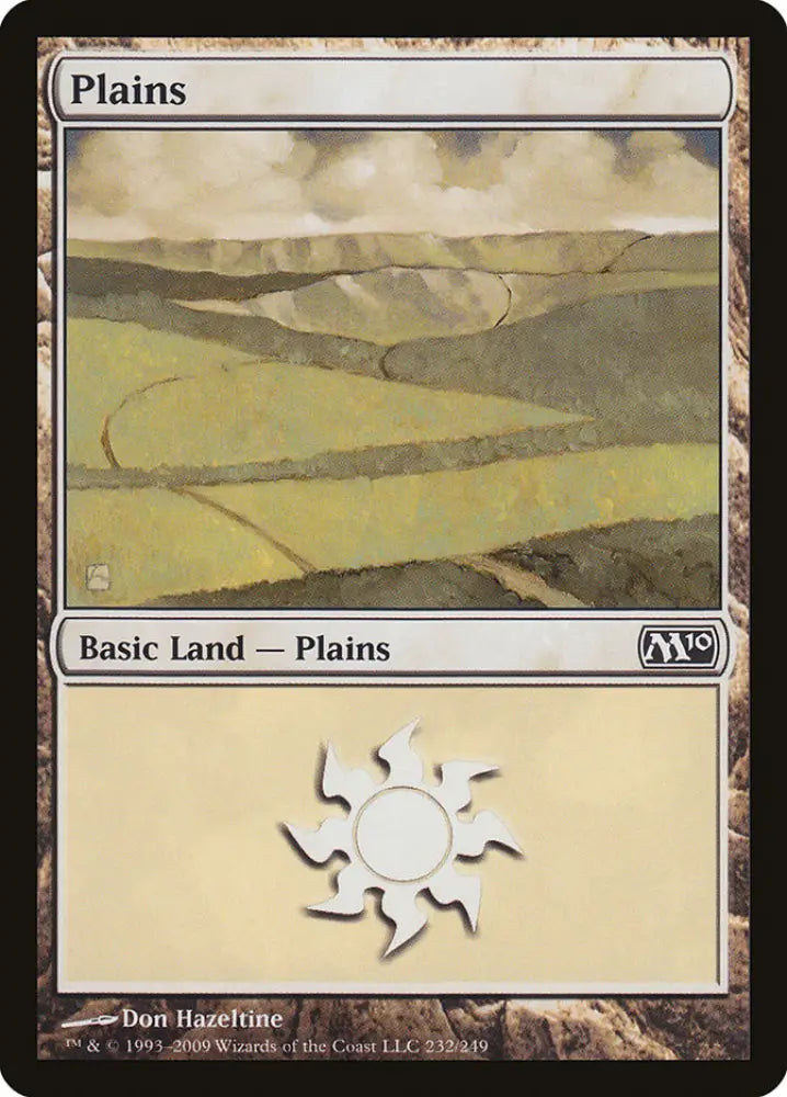 Plains (232) [Magic 2010] - MTG Single
