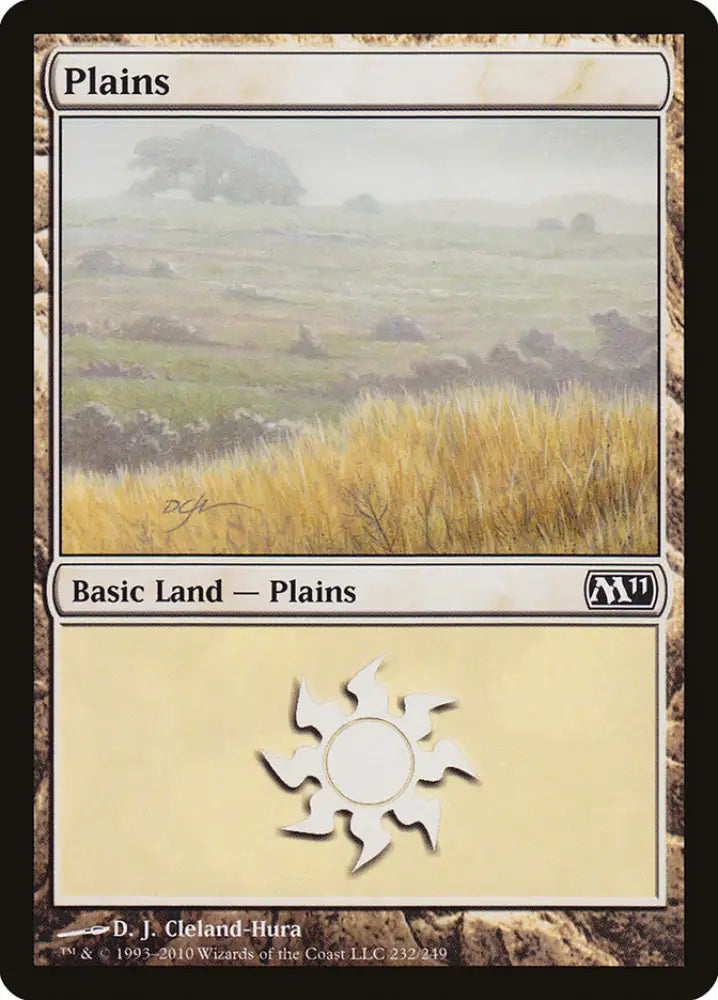 Plains (232) [Magic 2011] - MTG Single